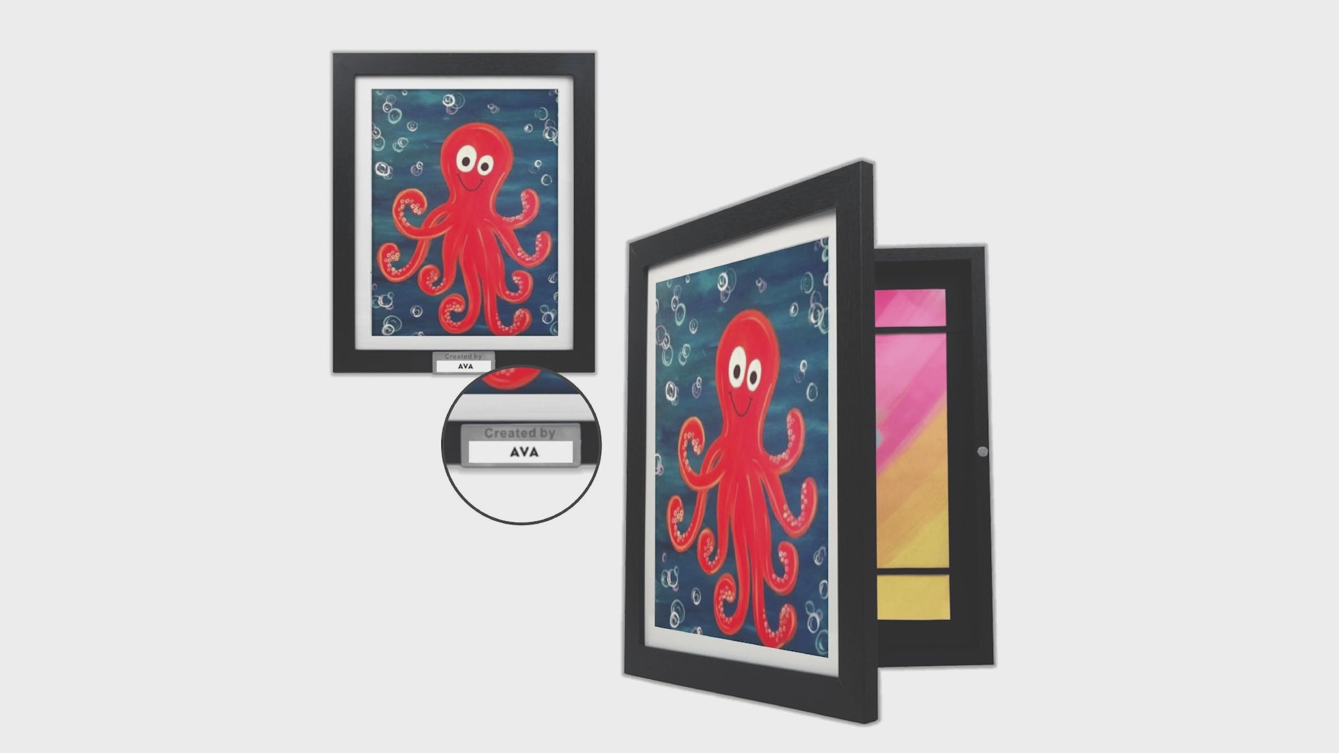 Store your kids artwork in this kids art gallery frame